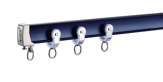 ราคาดี Silent Sealing Curtain Tracks Black Aluminum Curtain Accessories Rails For Curved Windows ออนไลน์