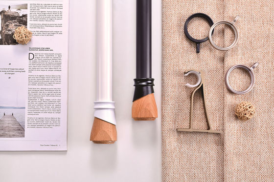 ราคาดี perforated hook simple living room bedroom aluminum alloy rail pulley curtain rod ออนไลน์
