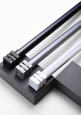 ราคาดี Thickened mute aluminum alloy bracket side perforated curtain track single pole double pole ออนไลน์